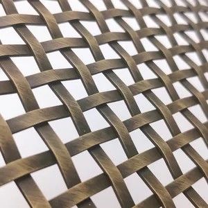 Verknüpfte Edelstahl Gewebte Drahtnetze Gewebte Stoffbildschirm für Tapeten Dekorationsmetall