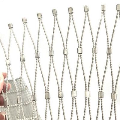Diamond Flexible Stainless Steel Wire-Seil Mesh Light Weight High Strength