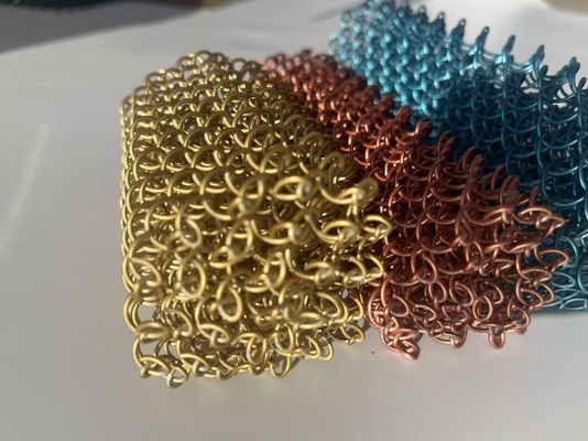 Modernes Design Edelstahl 304 Kettenvorhang mit 6mm Maschenweite für architektonisches Metallgewebe