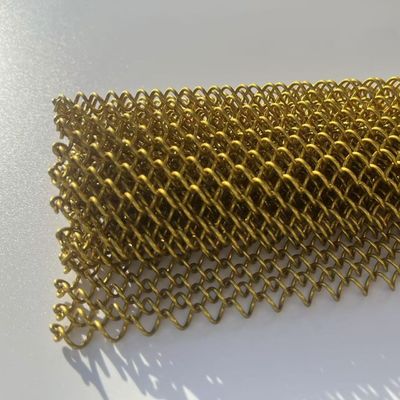 Metall Spulen Draperie Metallnetz Vorhangnetz für Raum Trennwand Raum Trennwand