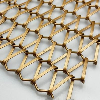 Niederländische Gewebe Dekorative Gold Edelstahl Bar Dekorative Metallvorhang