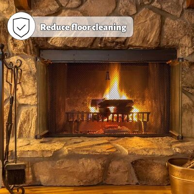 Kundengebundene Größe 6*6mm Kettenglied-Metallvorhang im Paar-Entwurfs-Kamin-Sieb-Maschen