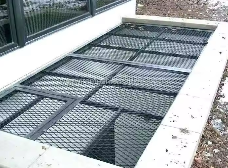 Robuste Metall-Diamant-Gitter-Fenster-Grube-Abdeckung für hohe Belastungskapazität