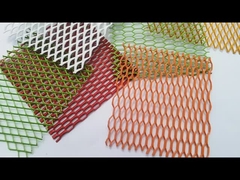 Architektonische Fassadengestaltung Mesh Verkleidung PVDF dekorative Aluminium Expanded Mesh