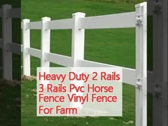 Schwerlast 2 Schienen 3 Schienen PVC Pferde Zaun Vinyl Zaun für die Farm