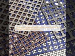 Aluminiumperforierte Metallfassadenplatten Dekorationsvorhangwand Perforiertes Netz