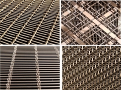 30%-60% Offene Fläche Architektonische Metallgitter 0,5 mm-4,0 mm Drahtgitter Treppengeländer