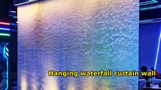 Fabrik-nach Maß Stahldrahtgeflecht-Wasserfall-Wand-Wasserspiel-Landschaftswasser-Vorhang