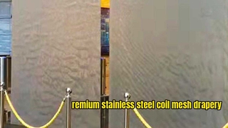 Edelstahl-Wasservorhang, Metallgeflecht-Spulenvorhang
