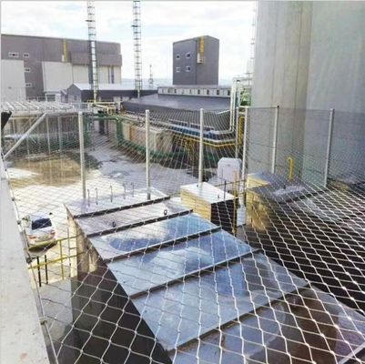 Edelstahl-Seilnetz mit Diamant-Loch-Form UV-beständig und 10 Jahre Garantie für Zoo Zaun und Vogelstall