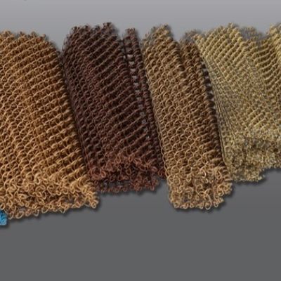 Dekorative Aluminiumdraht-Sonderanfertigung, abgehängte Diamantspulen-Vorhanggitter