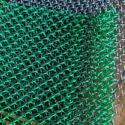 Dekorative Aluminiumdraht-Sonderanfertigung, abgehängte Diamantspulen-Vorhanggitter