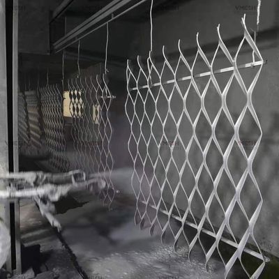 Verzinktes Streckmetallsieb mit Rautenmuster für dekorative Maschen