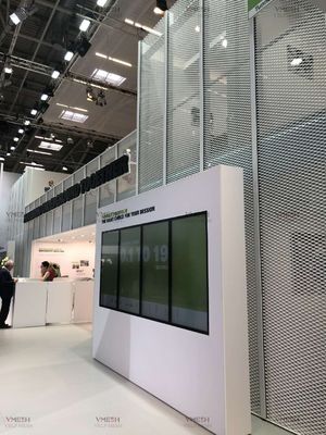 Pulverbeschichteter Farbdiamant-Drahtgeflecht erhöhtes verzinktes Streckmetall für Innensicherheitszaun