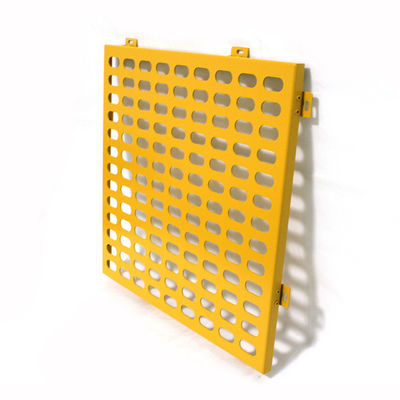 Innenliegende PVDF-perforierte Metallfassaden 1500x2500mm Dekoratives Gitter