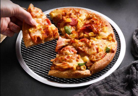 Aluminium-Pizza-Bäckplatte 6-18 Zoll Hochfestigkeit Rostfest