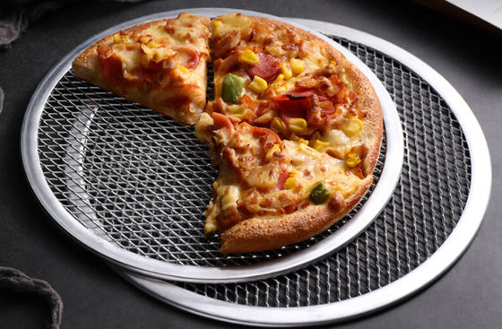 Aluminium-Pizza-Bäckplatte 6-18 Zoll Hochfestigkeit Rostfest