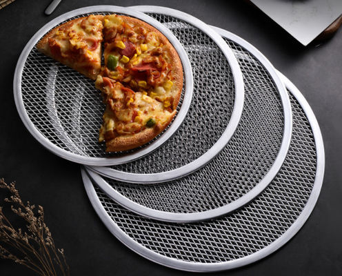 Aluminium-Pizza-Bäckplatte 6-18 Zoll Hochfestigkeit Rostfest