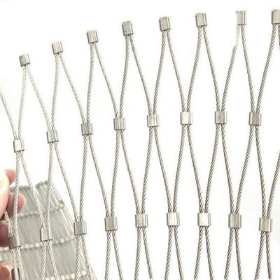 Edelstahldrahtseilnetz 80x80mm für Zoo-Tierkäfige