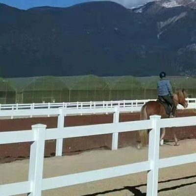 Stabil Weiß Schwarz Farbe PVC Schienenzaun Ranch Paddock Pferdezaun