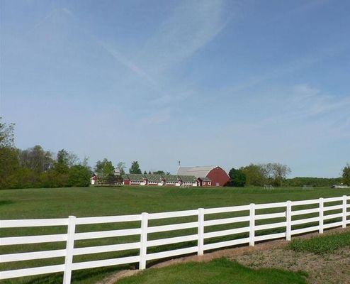 Dauerhafte 3 Schienen PVC Farm Zaun Kunststoff Zaun Ranch Paddock Pferdezaun