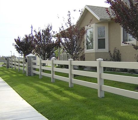 3 Schienen 1,8*2,5m PVC-Farmzaun Kunststoff Vinyl Ranch Paddock Pferdezaun