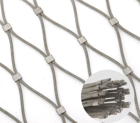 Edelstahldrahtseilnetz 80x80mm für Zoo-Tierkäfige