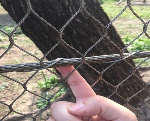 Schwarz oxidiertes Edelstahl-Kabelnetz 3mm für Dekoration