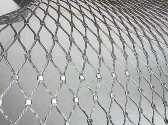 Edelstahlseilnetz 20x20mm 304/316 für die Dekoration von Zoo-Vogelhalle