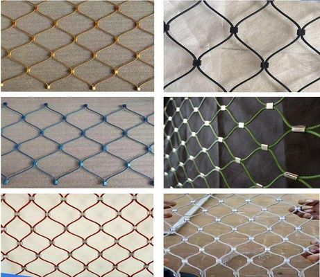 Edelstahlseilnetz 20x20mm 304/316 für die Dekoration von Zoo-Vogelhalle