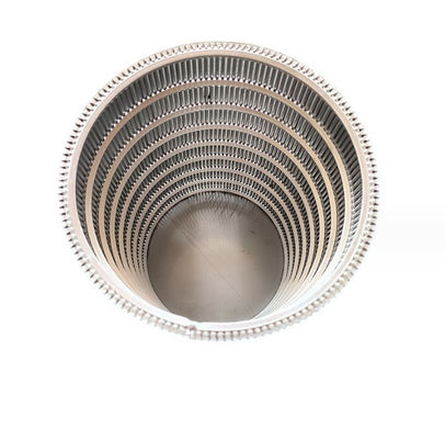 Keilförmiger Drahtsiebfilter aus Edelstahl 304/316, alkalibeständig