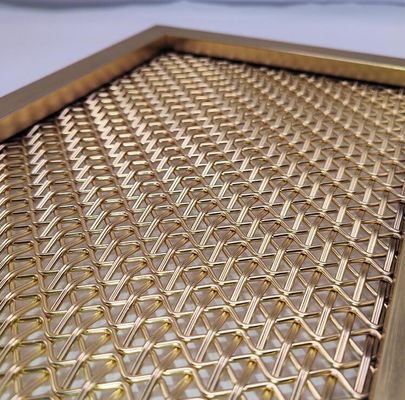 Dekorative Bürste aus Edelstahl Architektonische Gewebte Mesh-Bildschirm für die Dekoration Raum Vorhang