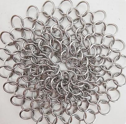 Custom Anodized Architectural Interior Design Metal Mesh Stainless Steel Woven Ring Mesh Curtain