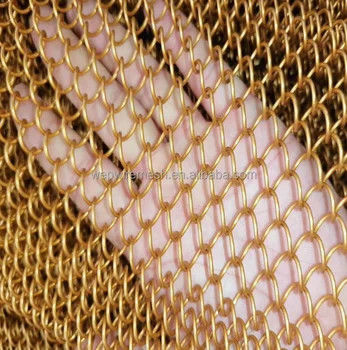 Farbenfrohe Dekorations-Metall-Coil-Drapery-Kette-Link-Gittervorhang