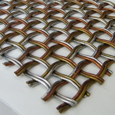 Dekorative Drahtgitter aus gewebtem Metallgeflecht aus Edelstahl für Schranktüren