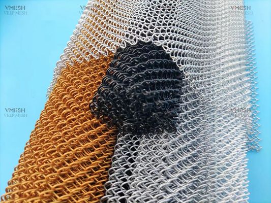 Dekorative Aluminiumkettenverbindung Vorhang Kaskade Spirale Vorhänge Draperie Drahtnetz Vorhänge