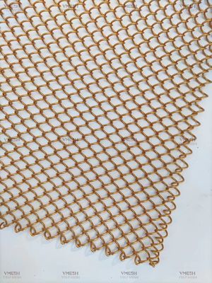 1.2 mm Dicke Kettenverbindung Dekorativ Vorhang Architektural Drahtnetz
