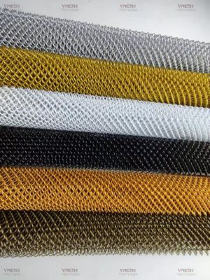 Graue Farbe Aluminium Dekorationskette Link Mesh Vorhang für Trennwand