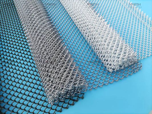 Farbenfrohe Edelstahl-Aluminium-Dekorations-Metallkettenmaschen Vorhang-Glasmaschenspule