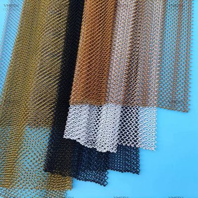 Farbenfrohe Edelstahl-Aluminium-Dekorations-Metallkettenmaschen Vorhang-Glasmaschenspule