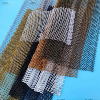 Farbenfrohe gewebte Architekturmasche Metallmasche Kettenverbindung Vorhang