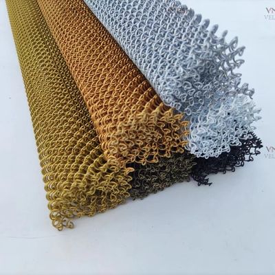 Aluminiumdraht Architektur Metallvorhänge Metallwolle Vorhänge für Raumteiler