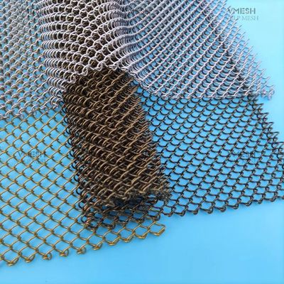 Goldfarbe Anti-Rost Aluminium Dekorationsnetz Metall Spulen Draperie