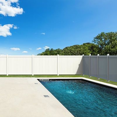 Pvc-Zaunplatten Vinyl-Privatsphäre Zaun 6x8ft für Gartenbauten