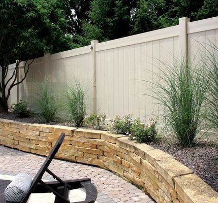 Datenschutz Vinyl Kunststoff Zaun Panel Garten wasserdicht PVC Zaun Für Pool