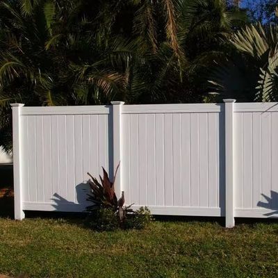 Außendekorativ 6x8 Fuß Privatsphäre Kunststoff Schöne weiße Vinyl PVC Zaun Panel