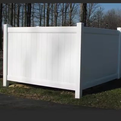 Feuerdichtes Außenzaun aus weißem Kunststoff aus Vinyl PVC für Dekorationsgarten