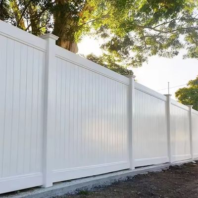 Feuerdichtes Außenzaun aus weißem Kunststoff aus Vinyl PVC für Dekorationsgarten