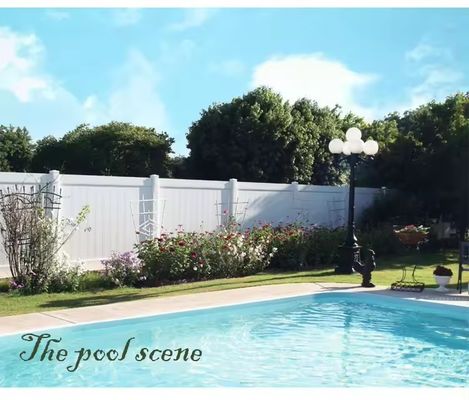 6x8 Fuß Weiß jungfräulich PVC-Privatsphäre Zaun für Haus und Garten