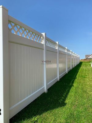 Außen 1,8m x 2,4m Vinyl-Privatsphäre Zaun für Garten Pool Haus Villa
